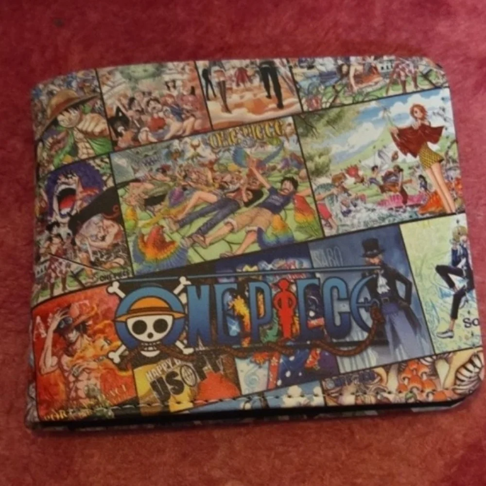 New one piece anime manga leather wallet